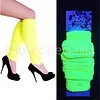 NEON LEG WARMERS - UV / BLACKLIGHT - 55 CM - YELLOW