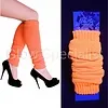 NEON LEG WARMERS - UV / BLACKLIGHT - 55 CM - ORANGE