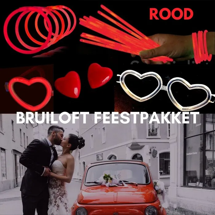 BRUILOFT FEESTPAKKET - ROOD
