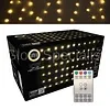 GORDIJNVERLICHTING  - 240 LEDS - 6 M - WARM WIT - IP44 - AFSTANDSBEDIENING