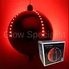 GROTE KERSTBAL MET LED - 15 CM - TIMER - ROOD