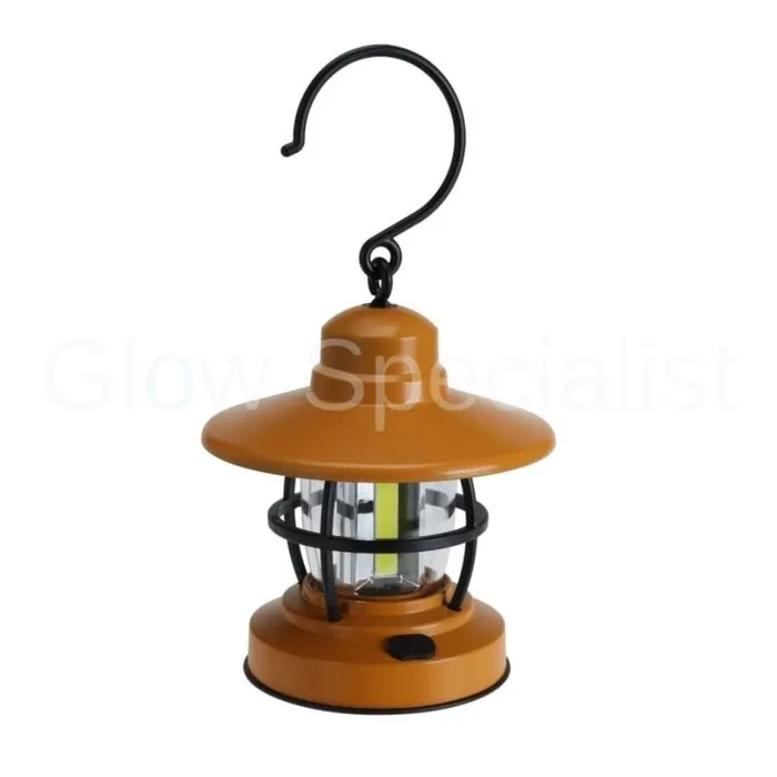 CAMPING LAMP - LED - 105 X 125 MM - ZWART, BRUIN OF GROEN