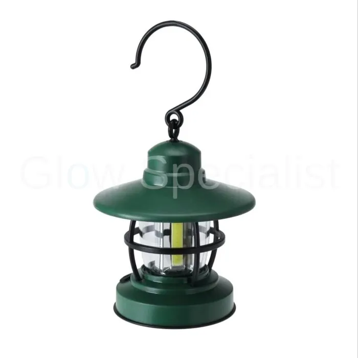 CAMPING LAMP - LED - 105 X 125 MM - BLACK, BROWN OR GREEN