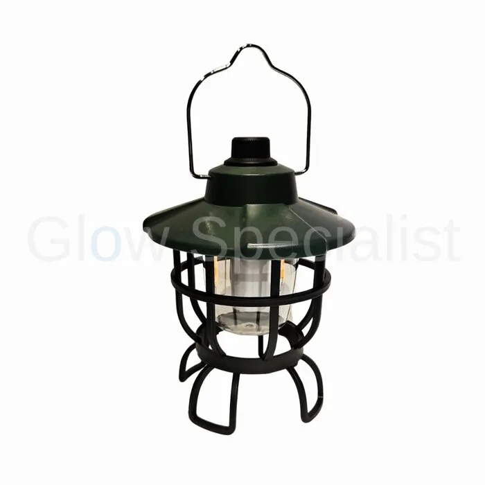 CAMPING LAMP - LED - RECHARGEABLE - DIMMABLE - BLACK, BROWN OR GREEN