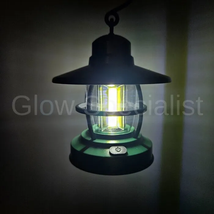 CAMPING LAMP - LED - 105 X 125 MM - BLACK, BROWN OR GREEN