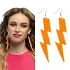 NEON EARRINGS - UV/BLACKLIGHT - FLASH - ORANGE, YELLOW OR GREEN