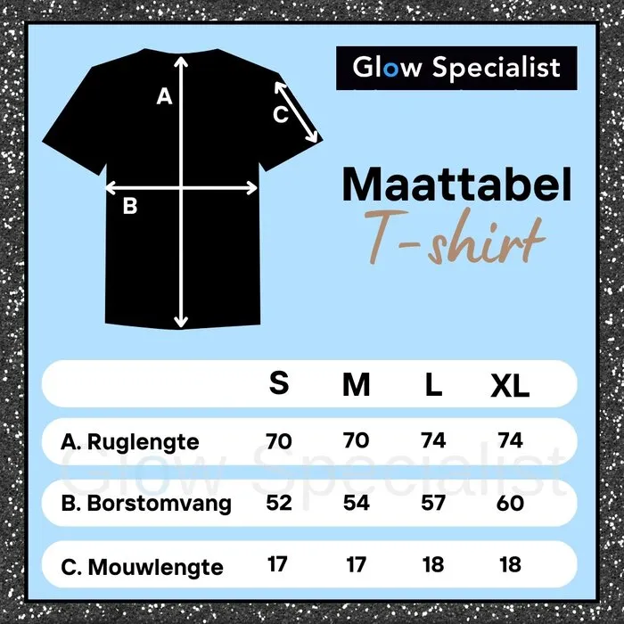 EAT. SLEEP. RAVE. REPEAT. - BLACKLIGHT T-SHIRT - ZWART MET NEON PRINTS