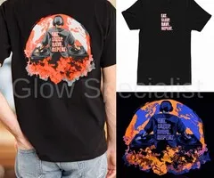 E.S.R.R. - BLACKLIGHT T-SHIRT - ZWART MET NEON PRINTS