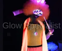 UV / BLACKLIGHT NEON LADY NET SINGLET