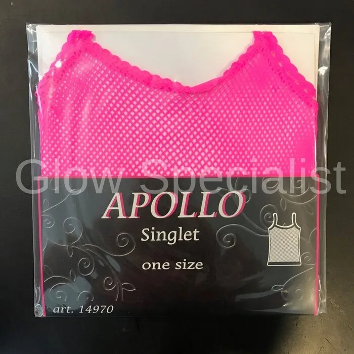 UV / BLACKLIGHT NEON LADY NET SINGLET