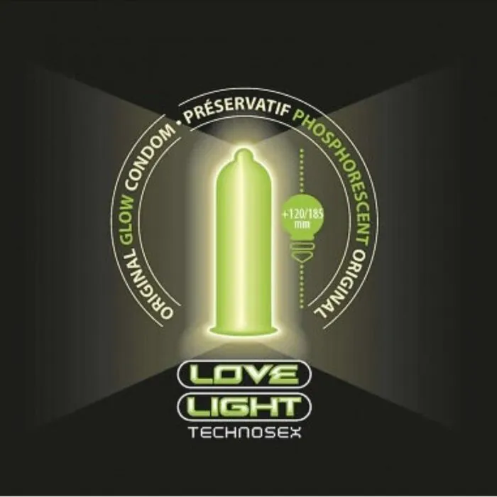 Glow in the Dark Condoom – Love Light – CE‑Gekeurd Lichtgevend Condoom – 3 Stuks