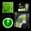 GLOW IN THE DARK CONDOM - LOVE LIGHT - 3 PCS