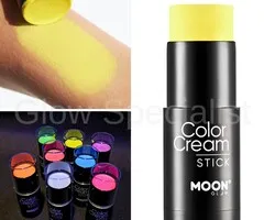 Moon COLOR CREAM STICK - UV / BLACKLIGHT - NEON YELLOW