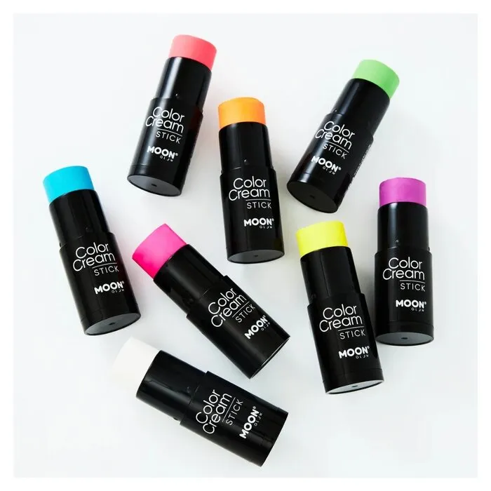 Moon COLOR CREAM STICK - UV / BLACKLIGHT  - NEON YELLOW