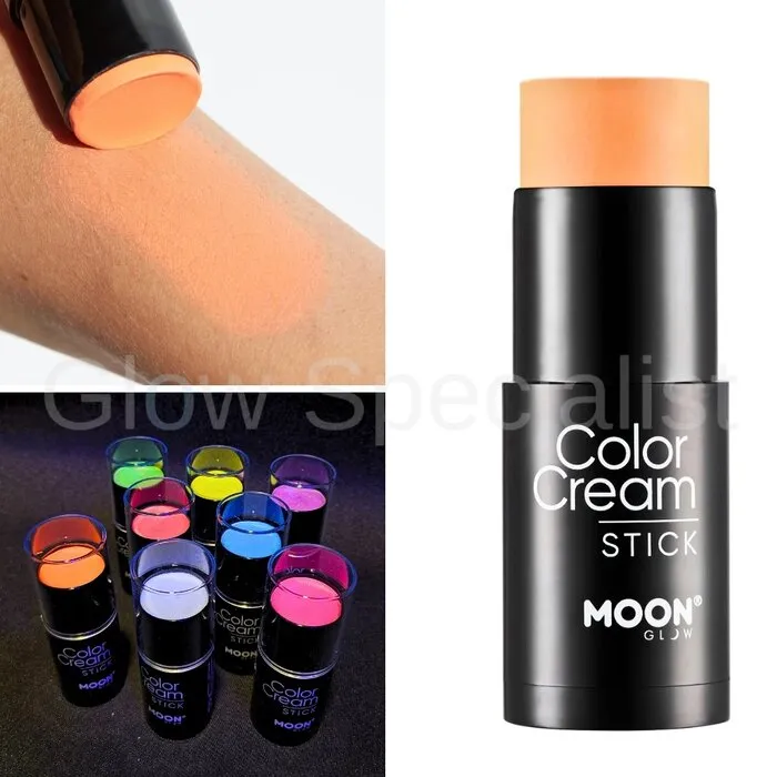 Moon COLOR CREAM STICK - UV / BLACKLIGHT - NEON ORANJE