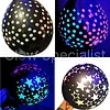 NEON BALLOONS - UV / BLACKLIGHT - DOTS / STARS - 10 PIECES