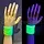 UV NEON POLSBANDJES - SET VAN 2 - GROEN