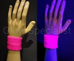 Glow Specialist UV NEON POLSBANDJES - SET VAN 2 - ROZE