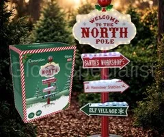 NORTH POLE LED GARDEN DECORATION