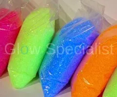 NEON GRANULES -  UV / BLACKLIGHT - 100 GRAMS