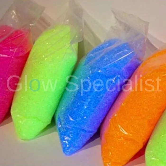 NEON GRANULES -  UV / BLACKLIGHT - 100 GRAMS