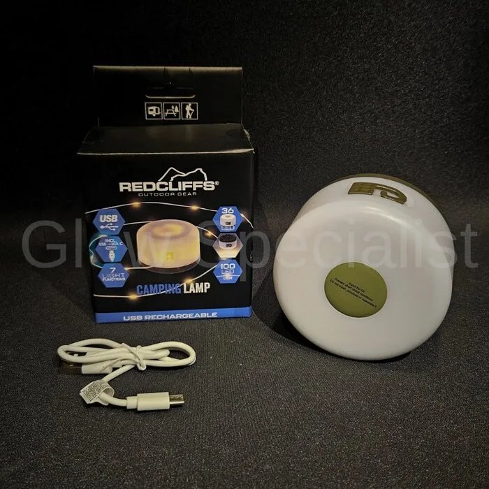 ROLLER LIGHT STRING - CAMPING LAMP - RECHARGEABLE - 10 M