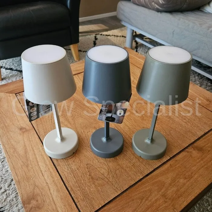 LED TOUCH TAFELLAMP - 3 FUNCTIES - DIMBAAR - GRIJS