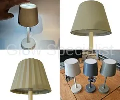 LED TOUCH TAFELLAMP - 3 FUNCTIES - DIMBAAR - TAUPE