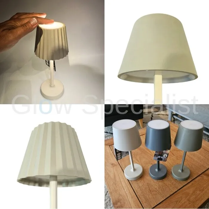 LED TOUCH TAFELLAMP - 3 FUNCTIES - DIMBAAR - BEIGE