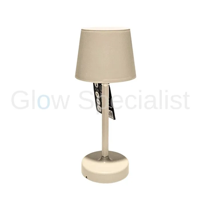 LED TOUCH TAFELLAMP - 3 FUNCTIES - DIMBAAR - BEIGE