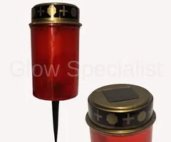 SOLAR LED GRAVE LIGHT - WITH GROUND PIN