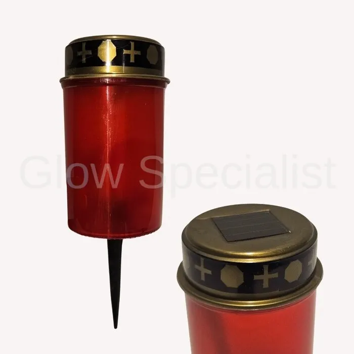 SOLAR LED GRAVE LIGHT - WITH GROUND PIN