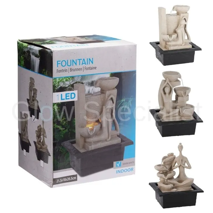 FOUNTAIN WITH LED - HOME DECORATION - YOGA POSE