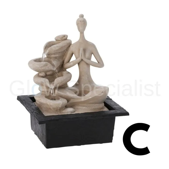 FONTEIN MET LED - WOON DECORATIE - YOGA POSE