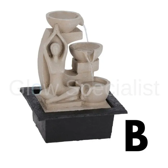 FOUNTAIN WITH LED - HOME DECORATION - YOGA POSE