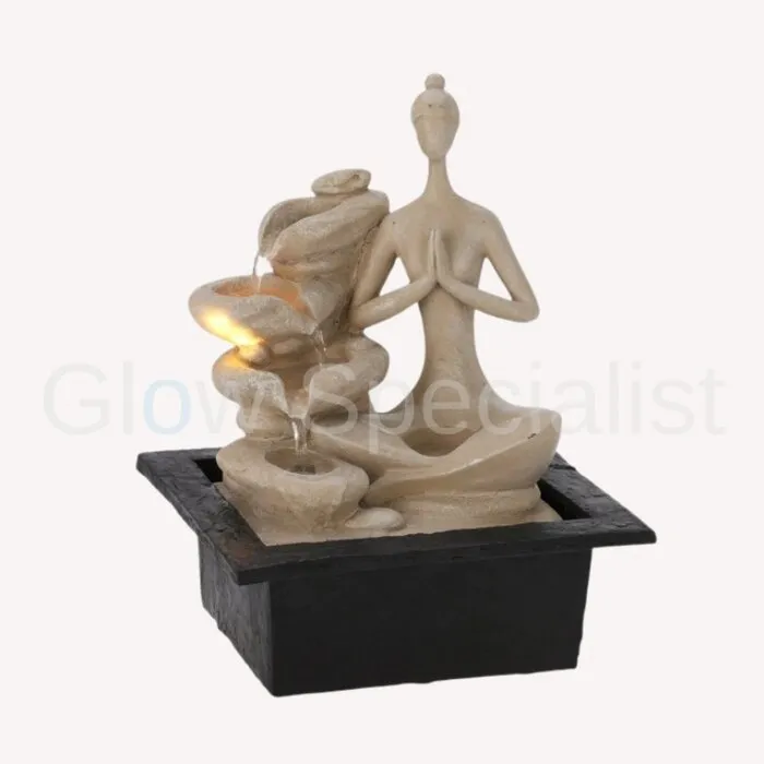 FOUNTAIN WITH LED - HOME DECORATION - YOGA POSE