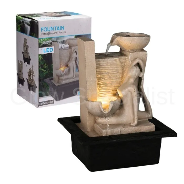 FOUNTAIN WITH LED - HOME DECORATION - YOGA POSE