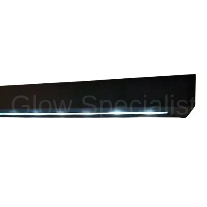 WANDPLANK MET LED - 60 CM - ZWART MDF