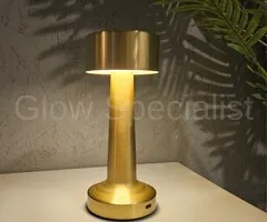 LED TOUCH TAFELLAMP - GOUD -  OPLAADBAAR - 3 FUNCTIES - DIMBAAR