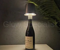 LED TOUCH BOTTLE LAMP - RECHARGEABLE - 3 FUNCTIONS - DIMMABLE - GREY