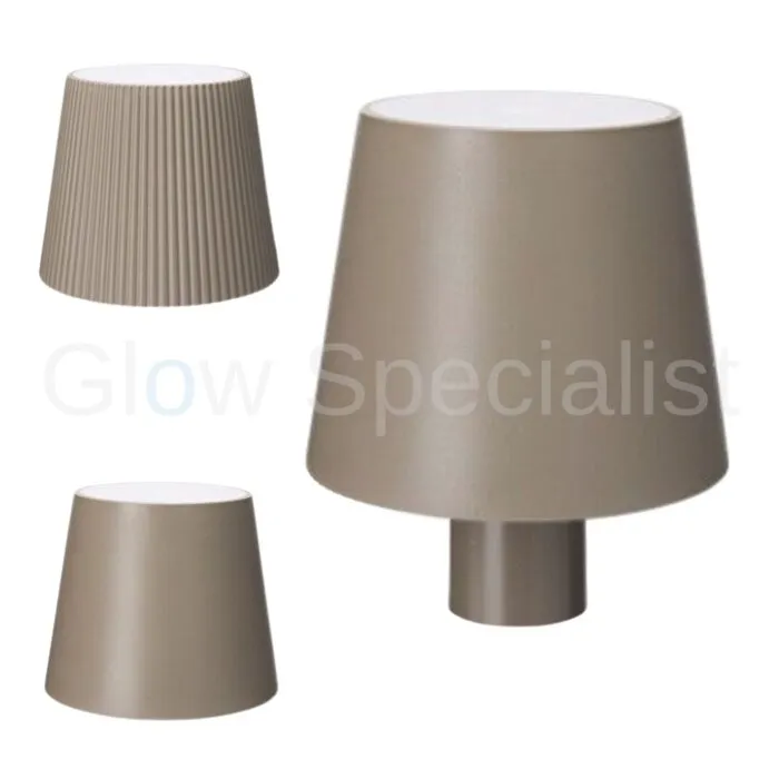 LED TOUCH BOTTLE LAMP - RECHARGEABLE - 3 FUNCTIONS - DIMMABLE - TAUPE
