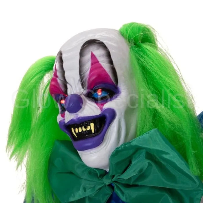 Europalms CLOWN CHARLY - 164 CM - HALLOWEEN FIGUUR - MET LICHT, GELUID EN BEWEGING
