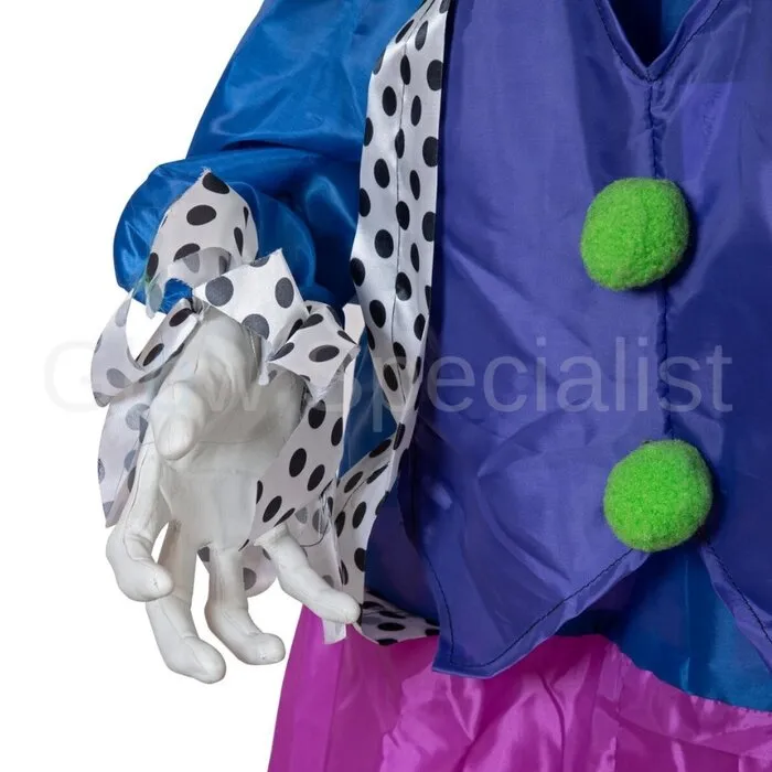 Europalms CLOWN CHARLY - 164 CM - HALLOWEEN FIGUUR - MET LICHT, GELUID EN BEWEGING