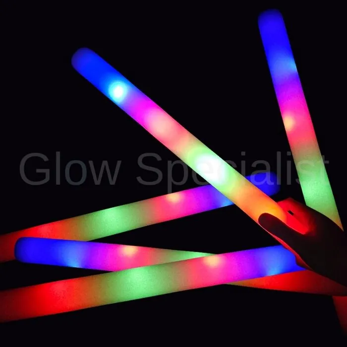 LED FOAM STICKS - MULTICOLOR - DOOS MET 200 STUKS