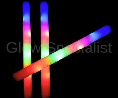 Glow Specialist LED FLASHING FOAM STICK -  MULTI COLOR