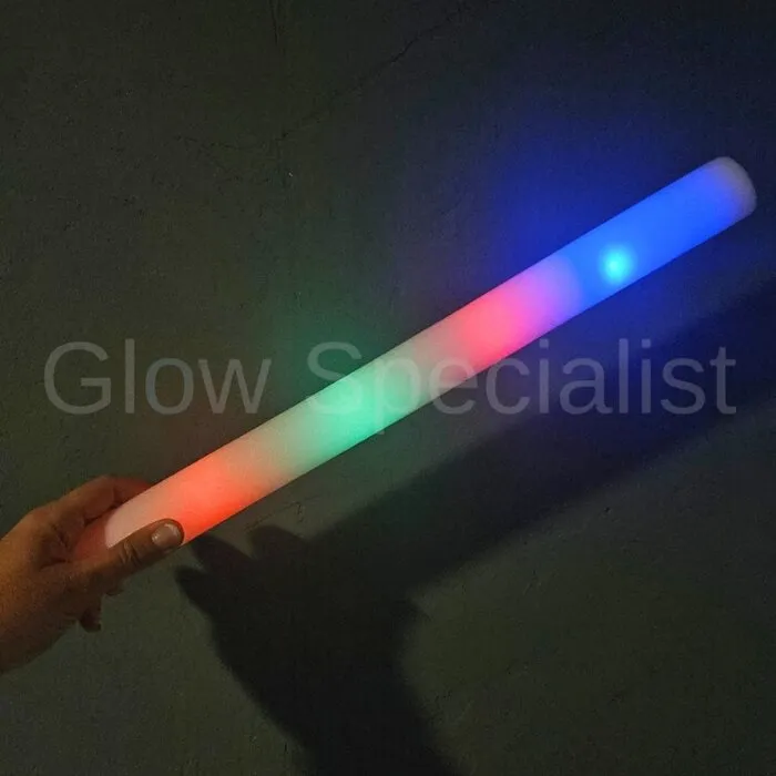 FOAMSTICKS LED - MULTICOLOR - DOOS MET 100 STUKS