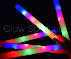 LED FOAM STICKS - MULTICOLOR - BOX OF 100 PIECES