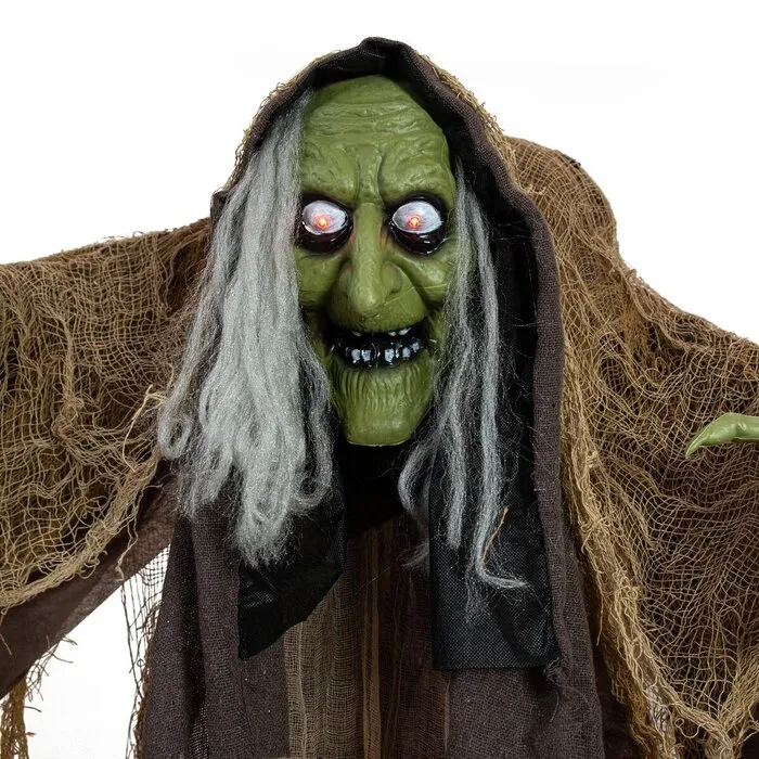 Europalms WITCH - HUNCHBACK - 145 CM - LIGHT AND SOUND - EUROPALMS