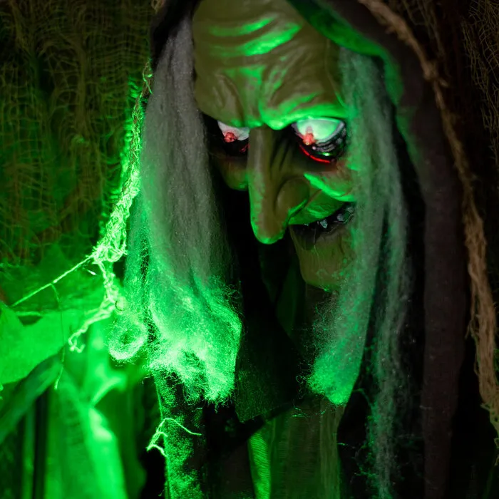 Europalms WITCH - HUNCHBACK - 145 CM - LIGHT AND SOUND - EUROPALMS
