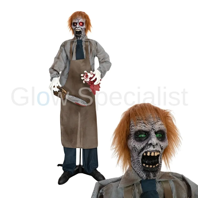 Europalms ZOMBIE WITH CHAINSAW - 170 CM - MOTION/SOUND - EUROPALMS